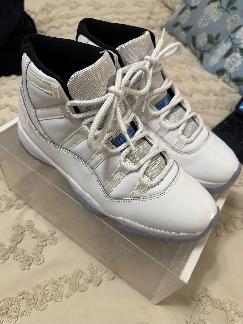 Jordan Men's White and Black High-Top Athletic Shoes